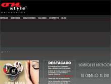 Tablet Screenshot of onstylepeluqueros.com